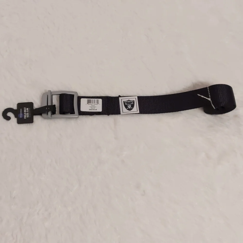 NFL Field Belt Oakland Raiders New Size S / M Waist 32-42 Men Women
